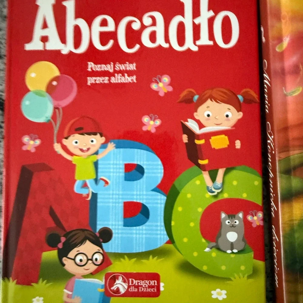 Abecadło polish Kids Alphabet Book - Red